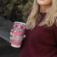 Personalised Germany Christmas Tumbler Cup Cute Pink Gnome Frohe Weihnachten - Wonder Print Shop