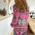 Personalised Germany Christmas Women Casual Shirt Cute Pink Gnome Frohe Weihnachten - Wonder Print Shop