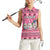 Personalised Germany Christmas Women Sleeveless Polo Shirt Cute Pink Gnome Frohe Weihnachten - Wonder Print Shop