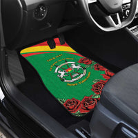 Personalised Burkina Faso Republic Day Car Mats Happy 66th Anniversary with White Stallion - Wonder Print Shop