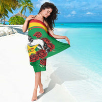 Personalised Burkina Faso Republic Day Sarong Happy 66th Anniversary with White Stallion - Wonder Print Shop