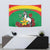 Personalised Burkina Faso Republic Day Tapestry Happy 66th Anniversary with White Stallion - Wonder Print Shop