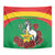 Personalised Burkina Faso Republic Day Tapestry Happy 66th Anniversary with White Stallion - Wonder Print Shop