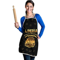 Liberia Vai Syllabary Heritage Apron National Emblem Golden Style - Wonder Print Shop