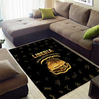 Liberia Vai Syllabary Heritage Area Rug National Emblem Golden Style - Wonder Print Shop