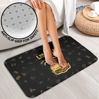 Liberia Vai Syllabary Heritage Bathroom Set National Emblem Golden Style - Wonder Print Shop