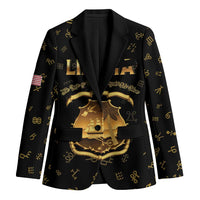 Personalized Liberia Vai Syllabary Heritage Blazer National Emblem Golden Style - Wonder Print Shop