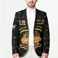 Personalized Liberia Vai Syllabary Heritage Blazer National Emblem Golden Style - Wonder Print Shop