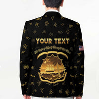 Personalized Liberia Vai Syllabary Heritage Blazer National Emblem Golden Style - Wonder Print Shop