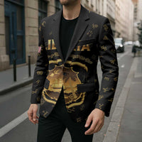 Personalized Liberia Vai Syllabary Heritage Blazer National Emblem Golden Style - Wonder Print Shop