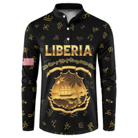 Personalized Liberia Vai Syllabary Heritage Button Sweatshirt National Emblem Golden Style - Wonder Print Shop