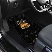 Personalized Liberia Vai Syllabary Heritage Car Mats National Emblem Golden Style - Wonder Print Shop