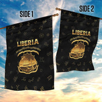 Liberia Vai Syllabary Heritage Garden Flag National Emblem Golden Style - Wonder Print Shop