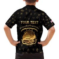 Personalized Liberia Vai Syllabary Heritage Hawaiian Shirt National Emblem Golden Style - Wonder Print Shop
