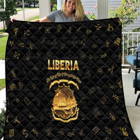 Liberia Vai Syllabary Heritage Quilt National Emblem Golden Style - Wonder Print Shop