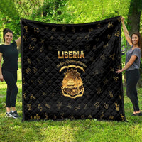 Liberia Vai Syllabary Heritage Quilt National Emblem Golden Style - Wonder Print Shop