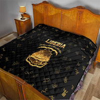Liberia Vai Syllabary Heritage Quilt National Emblem Golden Style - Wonder Print Shop