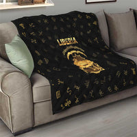 Liberia Vai Syllabary Heritage Quilt National Emblem Golden Style - Wonder Print Shop