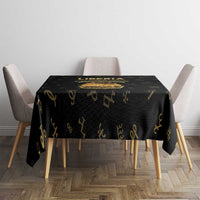 Liberia Vai Syllabary Heritage Tablecloth National Emblem Golden Style - Wonder Print Shop