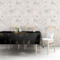 Liberia Vai Syllabary Heritage Tablecloth National Emblem Golden Style - Wonder Print Shop