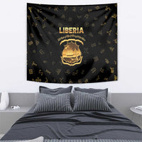 Liberia Vai Syllabary Heritage Tapestry National Emblem Golden Style - Wonder Print Shop