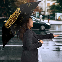 Liberia Vai Syllabary Heritage Umbrella National Emblem Golden Style - Wonder Print Shop