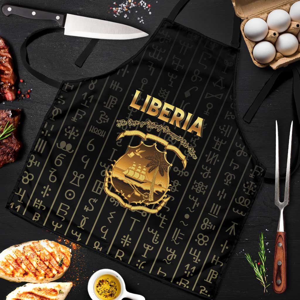 Liberia Vai Syllabary Vertical Pattern Apron - Wonder Print Shop