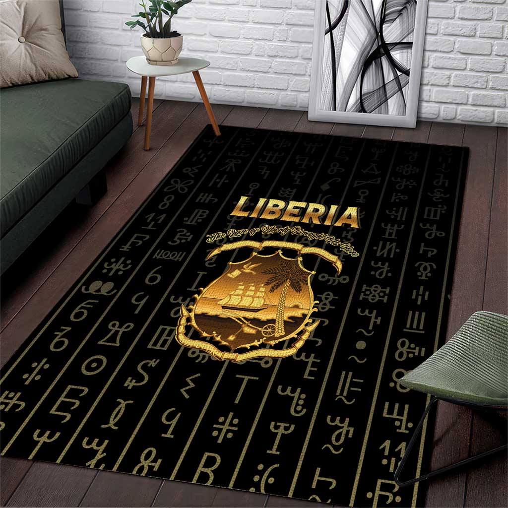 Liberia Vai Syllabary Vertical Pattern Area Rug - Wonder Print Shop