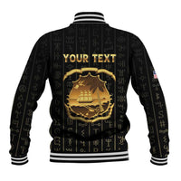 Personalized Liberia Vai Syllabary Vertical Pattern Baseball Jacket - Wonder Print Shop