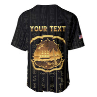 Personalized Liberia Vai Syllabary Vertical Pattern Baseball Jersey - Wonder Print Shop