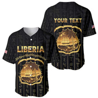 Personalized Liberia Vai Syllabary Vertical Pattern Baseball Jersey - Wonder Print Shop