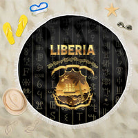 Liberia Vai Syllabary Vertical Pattern Beach Blanket - Wonder Print Shop