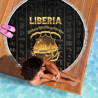 Liberia Vai Syllabary Vertical Pattern Beach Blanket - Wonder Print Shop