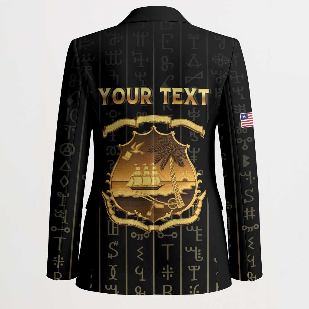 Personalized Liberia Vai Syllabary Vertical Pattern Blazer - Wonder Print Shop