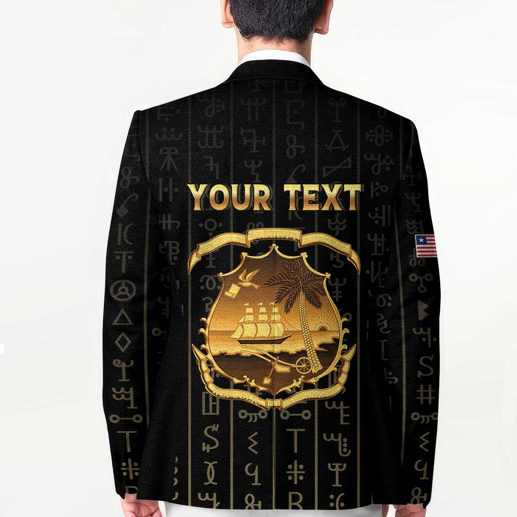 Personalized Liberia Vai Syllabary Vertical Pattern Blazer - Wonder Print Shop