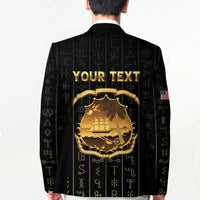 Personalized Liberia Vai Syllabary Vertical Pattern Blazer - Wonder Print Shop
