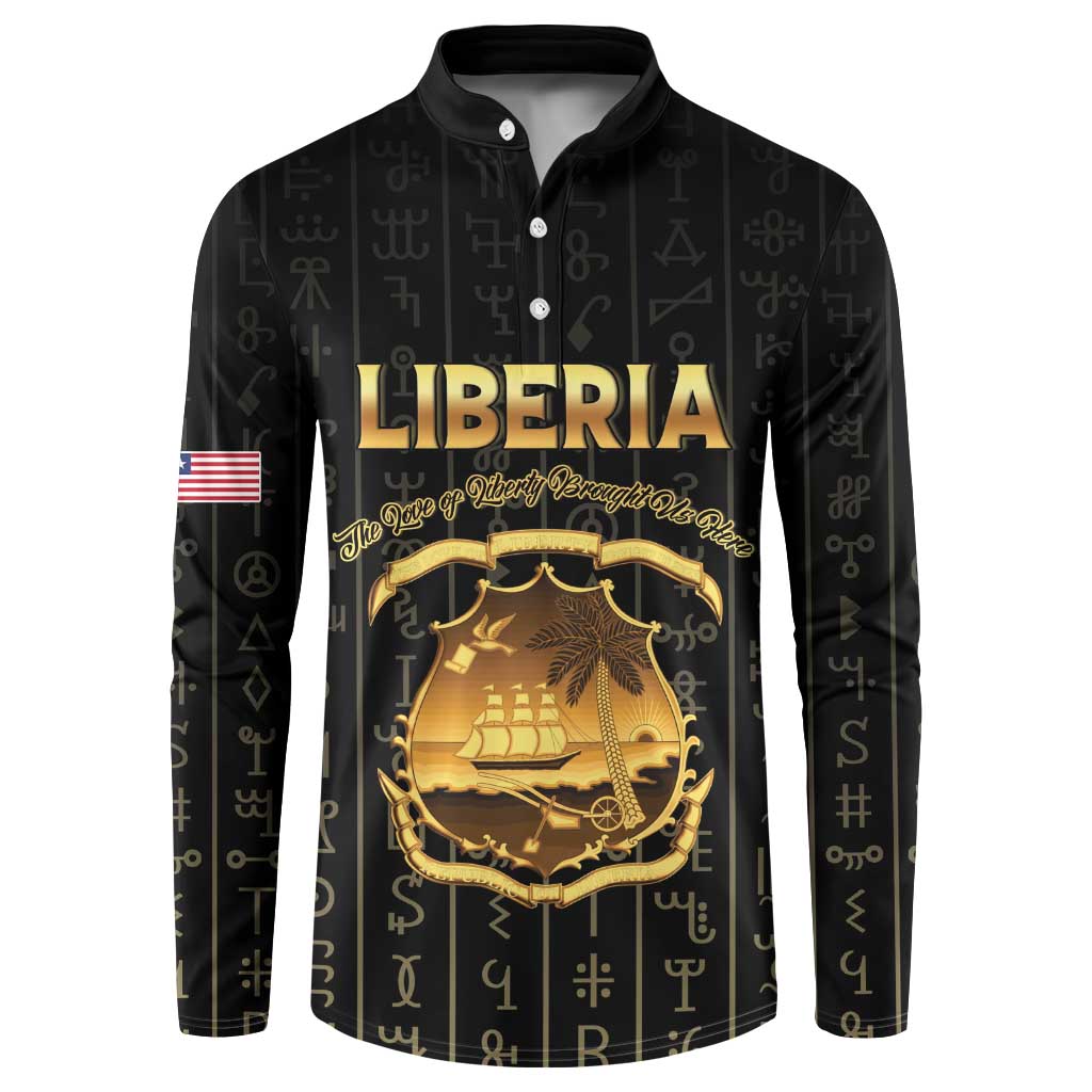 Personalized Liberia Vai Syllabary Vertical Pattern Button Sweatshirt - Wonder Print Shop