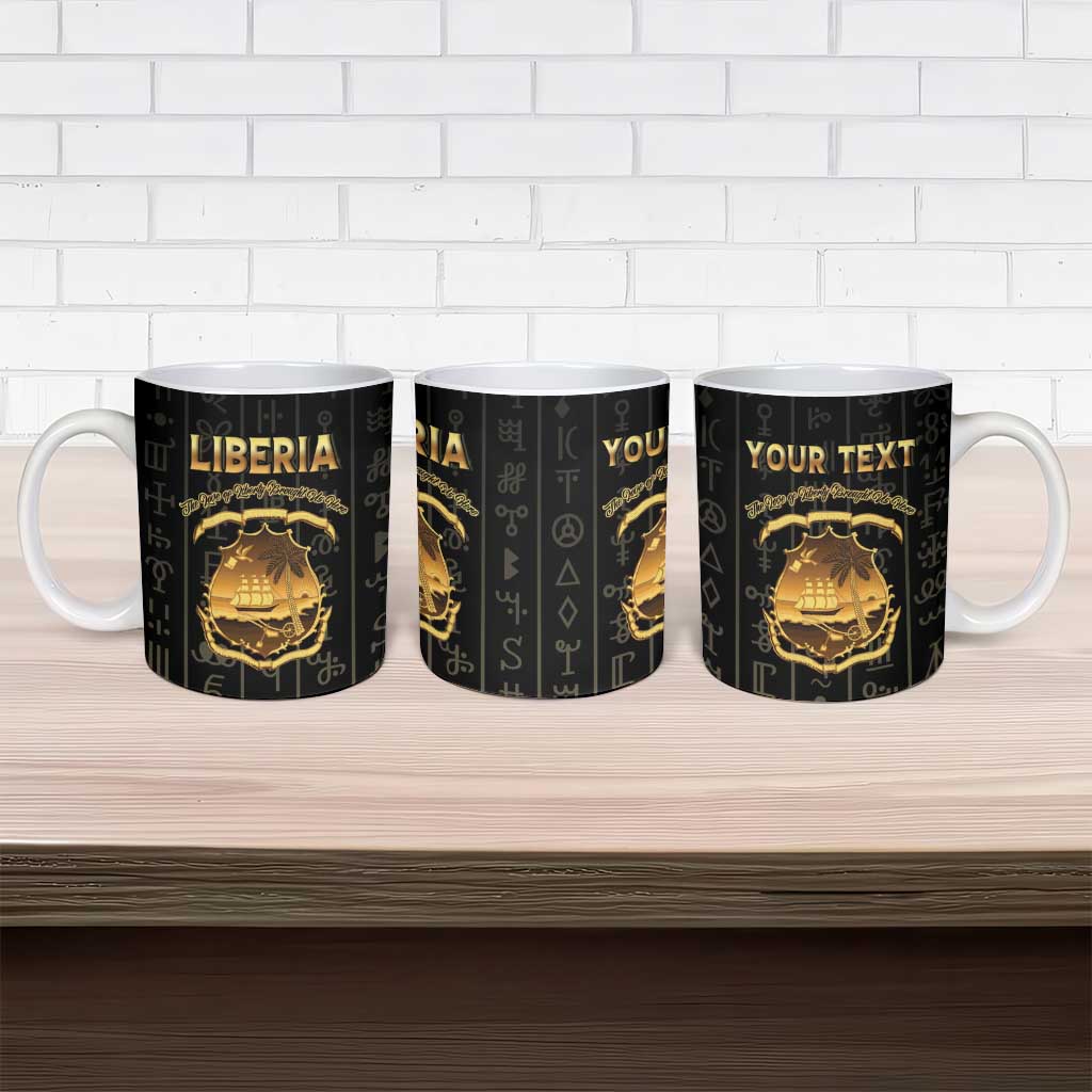Personalized Liberia Vai Syllabary Vertical Pattern Ceramic Mug - Wonder Print Shop