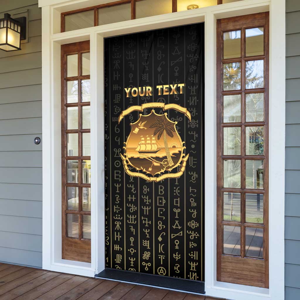 Personalized Liberia Vai Syllabary Vertical Pattern Door Cover - Wonder Print Shop