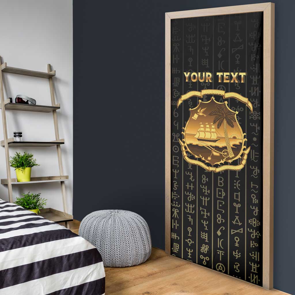 Personalized Liberia Vai Syllabary Vertical Pattern Door Cover - Wonder Print Shop