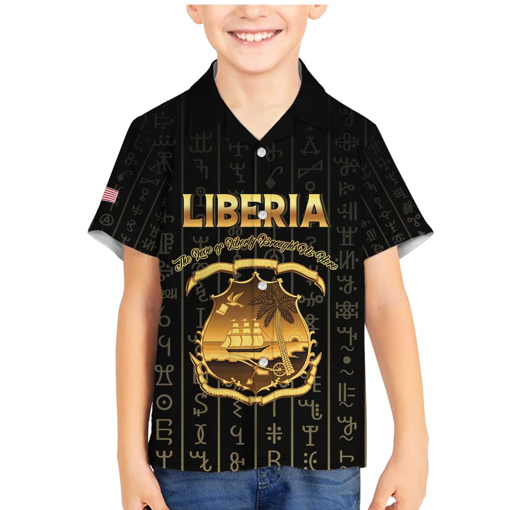 Personalized Liberia Vai Syllabary Vertical Pattern Family Matching Mermaid Dress and Hawaiian Shirt - Wonder Print Shop