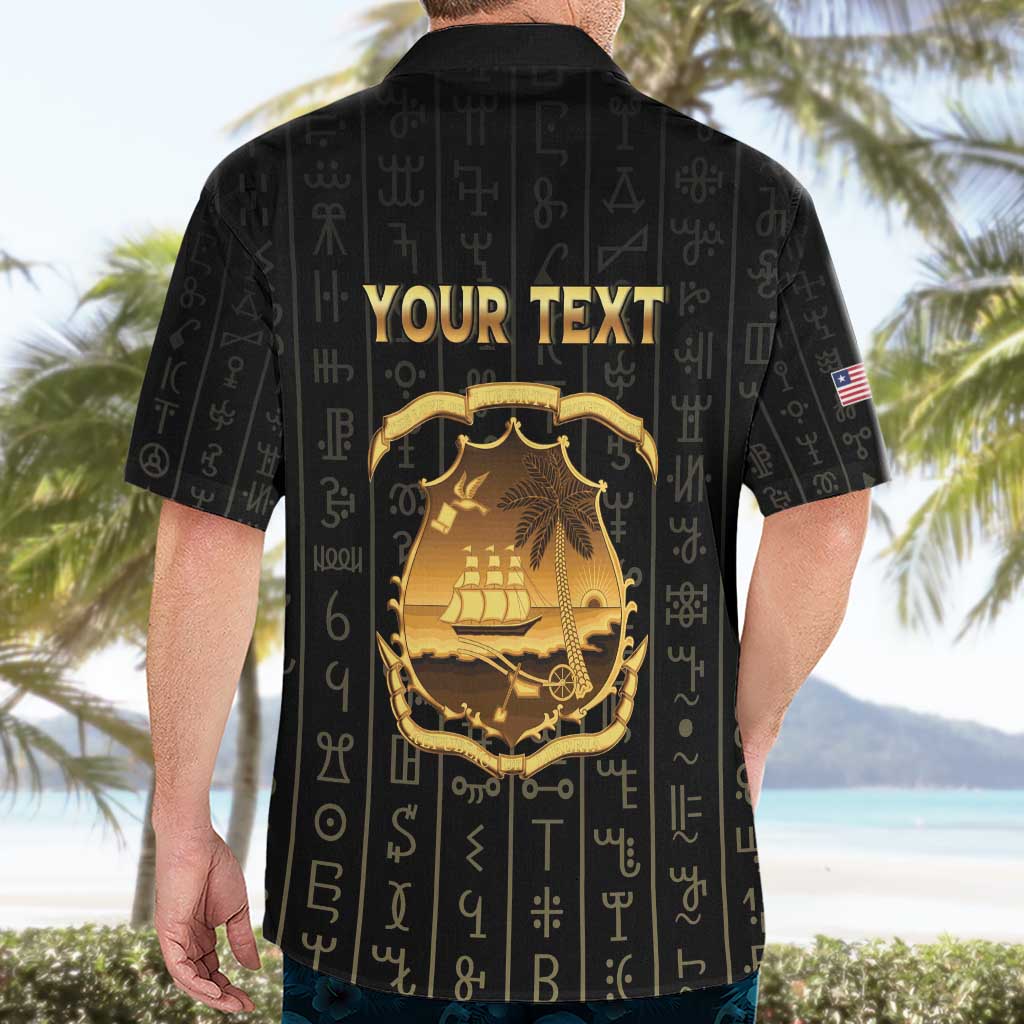 Personalized Liberia Vai Syllabary Vertical Pattern Hawaiian Shirt - Wonder Print Shop