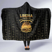 Liberia Vai Syllabary Vertical Pattern Hooded Blanket - Wonder Print Shop