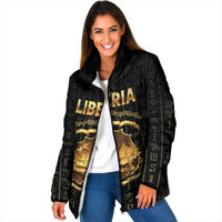 Personalized Liberia Vai Syllabary Vertical Pattern Padded Jacket - Wonder Print Shop