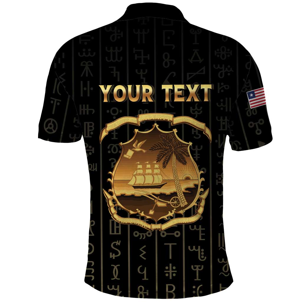Personalized Liberia Vai Syllabary Vertical Pattern Polo Shirt - Wonder Print Shop