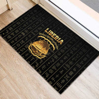 Liberia Vai Syllabary Vertical Pattern Rubber Doormat - Wonder Print Shop