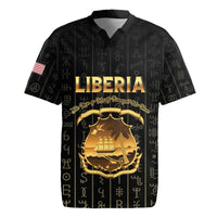 Personalized Liberia Vai Syllabary Vertical Pattern Rugby Jersey - Wonder Print Shop