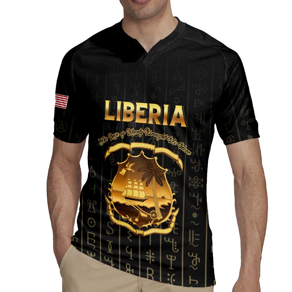 Personalized Liberia Vai Syllabary Vertical Pattern Rugby Jersey - Wonder Print Shop