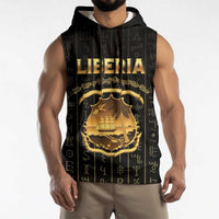 Personalized Liberia Vai Syllabary Vertical Pattern Sleeveless Hoodie - Wonder Print Shop