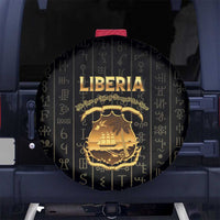 Liberia Vai Syllabary Vertical Pattern Spare Tire Cover - Wonder Print Shop